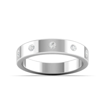 0.21 Ct Dainty Diamond Gold Band Best lab grown diamond jewellery brand