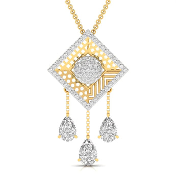 Buy Dangling Diamond Pendant Online from Ivana Jewels Best lab grown diamond jewellery brand