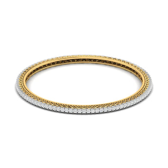 7 Carat Diamond Gold Bangles Best lab grown diamond jewellery brand