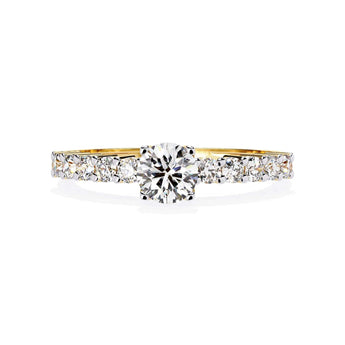 Buy 1 Carat Band Diamond Engagement Ring from Ivana Jewels Best lab grown diamond jewellery brand