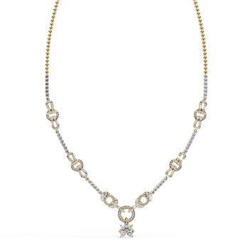 Buy Bow Delicate Diamond Minimalist Necklace at Ivana Jewels Best lab grown diamond jewellery brand