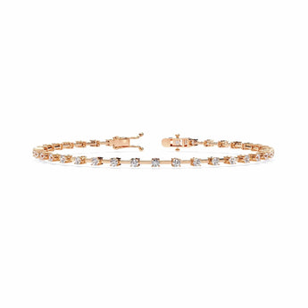 Buy Geometric Bar Diamond Bracelet from Ivana Jewels Best lab grown diamond jewellery brand