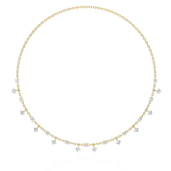 Delicate Stone Drop Choker Best lab grown diamond jewellery brand