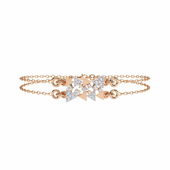 Buy Triangle Diamond Bracelet from Ivana Jewels Best lab grown diamond jewellery brand