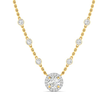 Diamond Bezel Necklace Best lab grown diamond jewellery brand