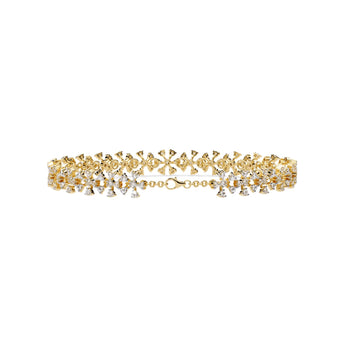 Buy Floral Chain Diamond Bracelet from Ivana Jewels Best lab grown diamond jewellery brand