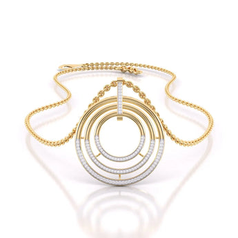 Buy Circlet Solitaire Diamond Pendant Online from Ivana Jewels Best lab grown diamond jewellery brand