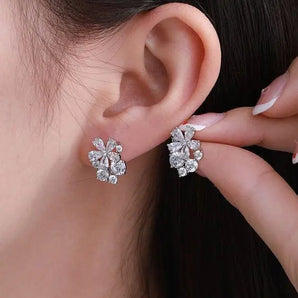 Diamond Cluster Earrings Best lab grown diamond jewellery brand