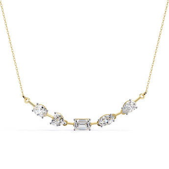 Diamond Cluster Necklace Best lab grown diamond jewellery brand