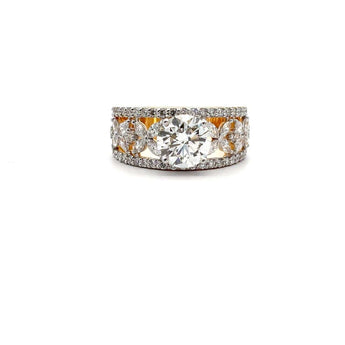 Buy Solitaire & Marquise Diamond Engagement Ring from Ivana Jewels Best lab grown diamond jewellery brand