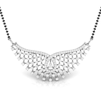 Buy Pear Diamond Mangalsutra Online | Ivana Jewels Best lab grown diamond jewellery brand