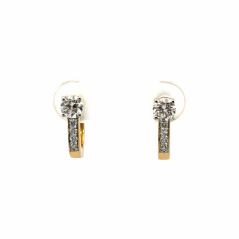 Diamond Stud and Pave Hoop Earrings Best lab grown diamond jewellery brand