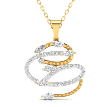 Buy Studded Diamond Pendant Online from Ivana Jewels Best lab grown diamond jewellery brand