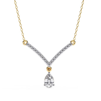 Diamond V-Pendant Necklace Best lab grown diamond jewellery brand