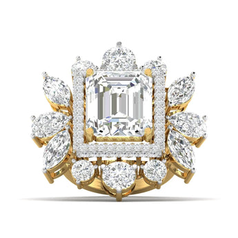 Buy Dramatic Emerald Cut Diamond Eternity Ring from Ivana Jewels Best lab grown diamond jewellery brand