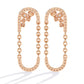 Classic Diamond  U-Hoop Earrings