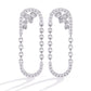 Classic Diamond  U-Hoop Earrings