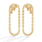 Classic Diamond  U-Hoop Earrings