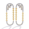 Classic Diamond  U-Hoop Earrings