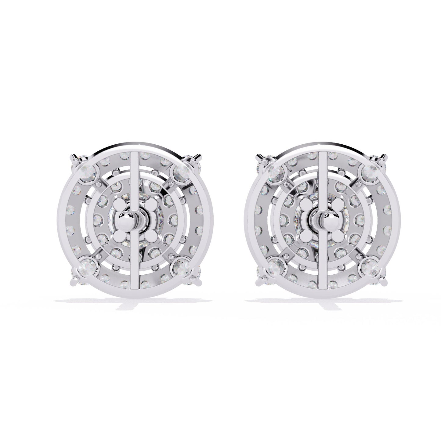 Multi-Halo Diamond Earrings