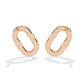 Minimalist Oval Diamond Earrings