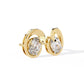 Oval Diamond Orbit Earrings