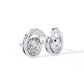 Oval Diamond Orbit Earrings