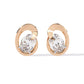 Oval Diamond Orbit Earrings