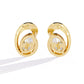 Oval Diamond Orbit Earrings