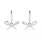 Fine Crystal Bow Earrings