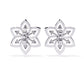 Pretty  Flower Studs with Diamond Sparkle