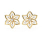 Pretty  Flower Studs with Diamond Sparkle