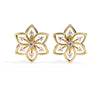 Pretty  Flower Studs with Diamond Sparkle