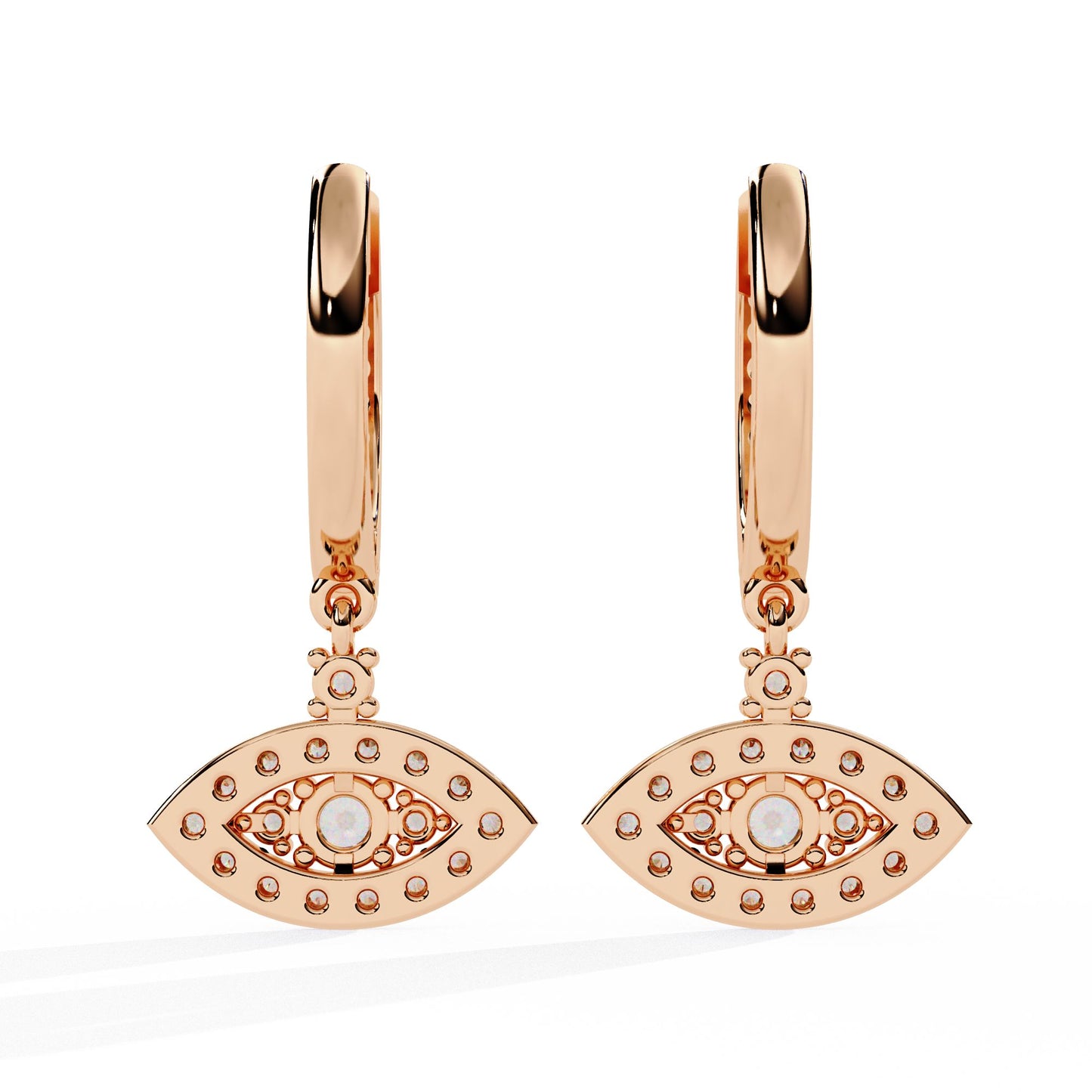 Evil Eye Diamond Earrings