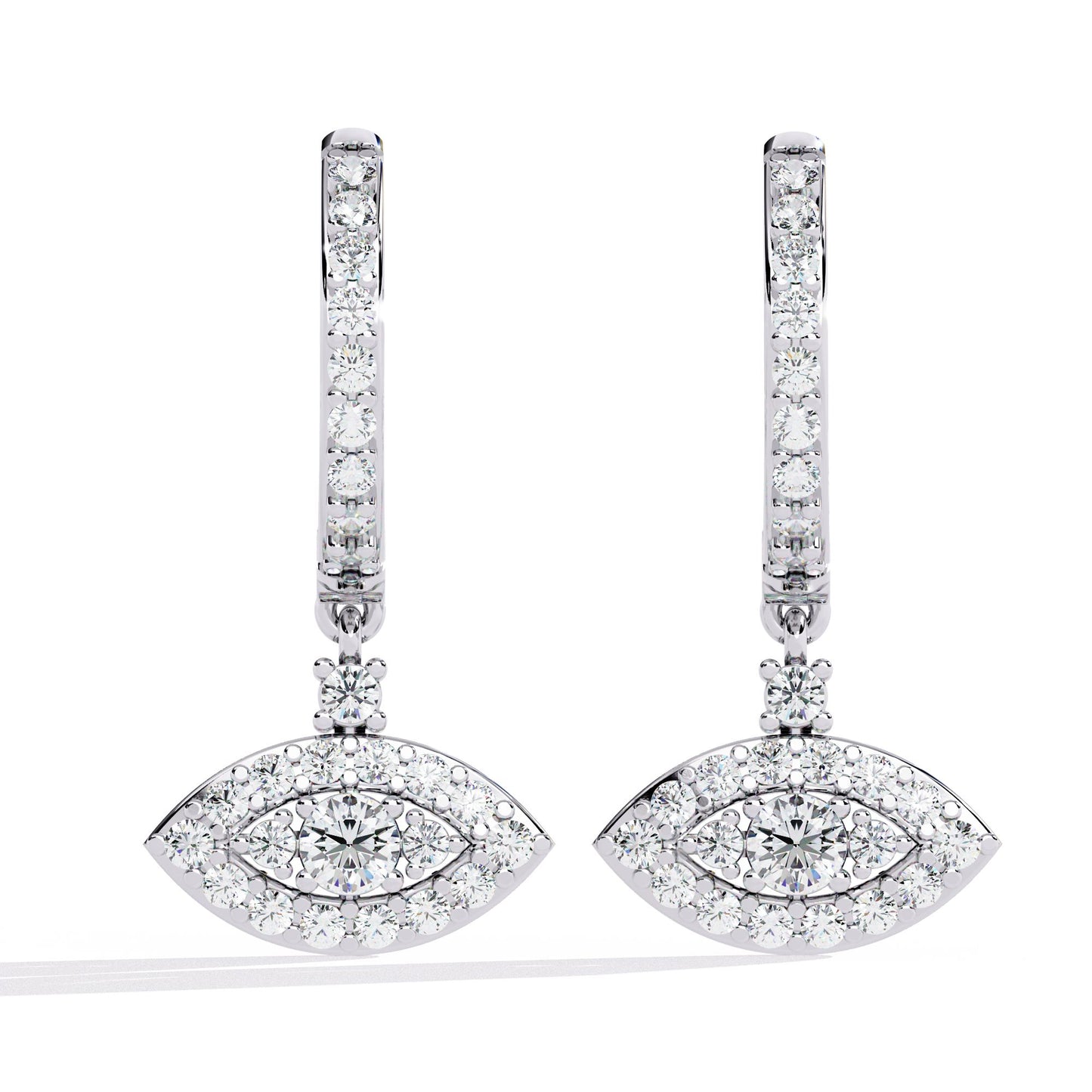 Evil Eye Diamond Earrings