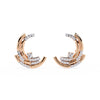 Modern Hoop Diamond Earrings