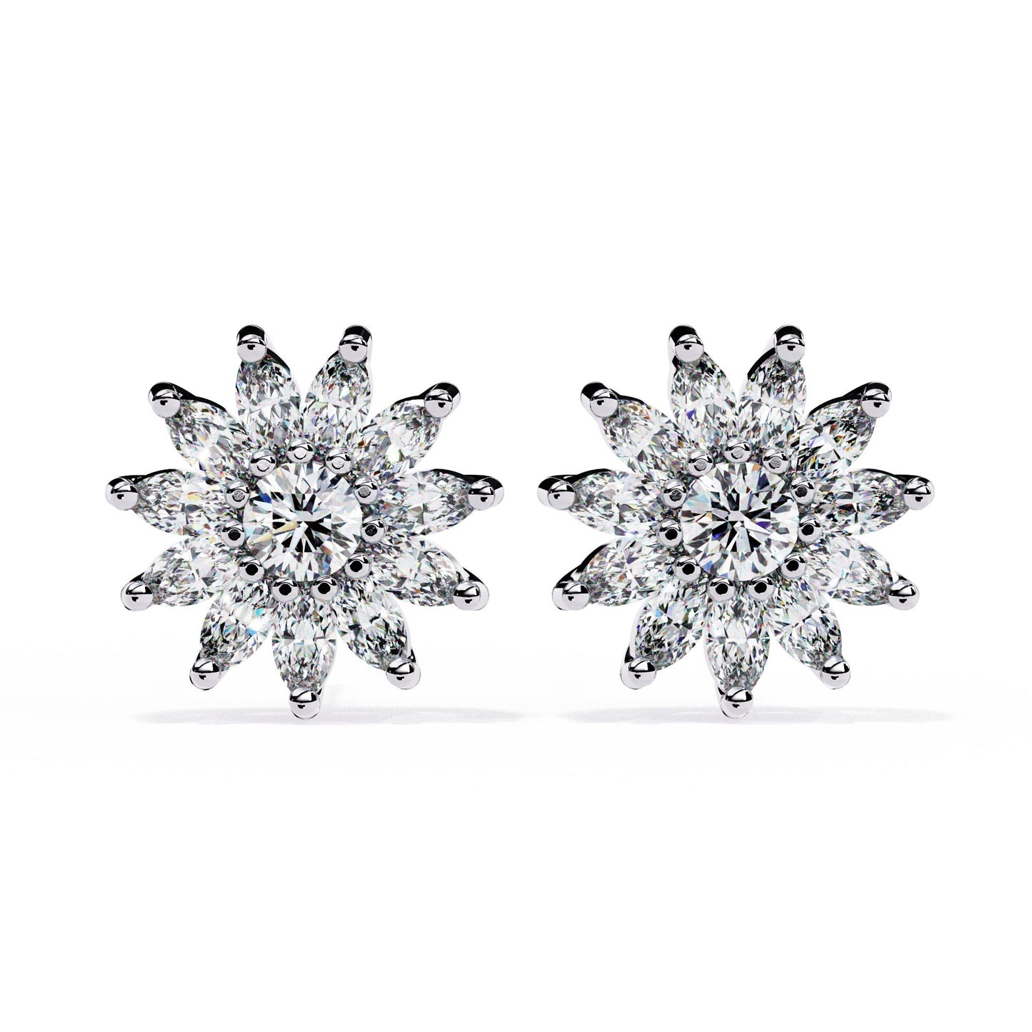 Starburst Diamond Earrings