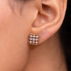 Geometric Brilliance Square Diamond Earrings