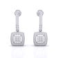 Sleek Drop Diamond Earrings