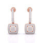 Sleek Drop Diamond Earrings