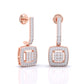 Sleek Drop Diamond Earrings