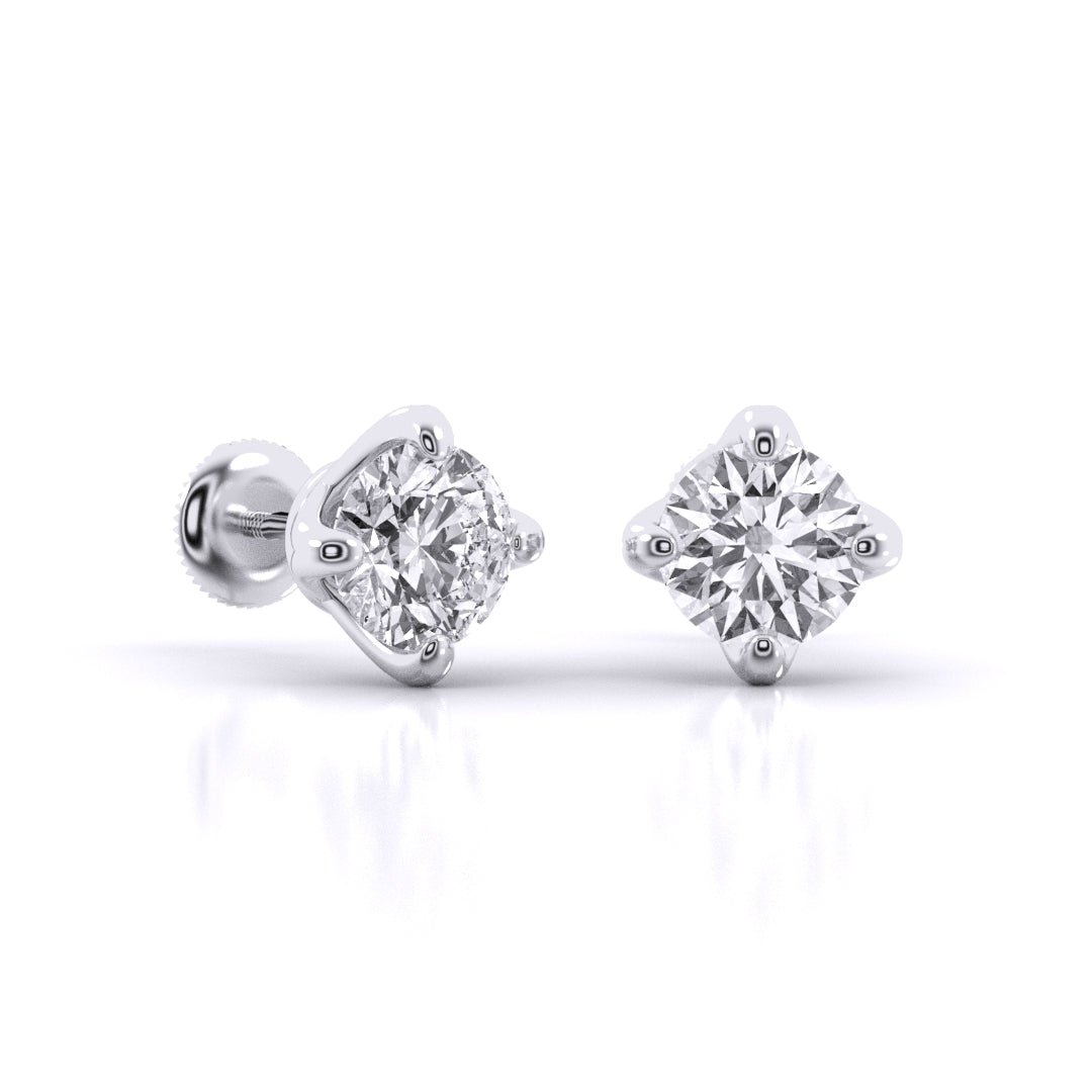 Solitaire Studs Earrings