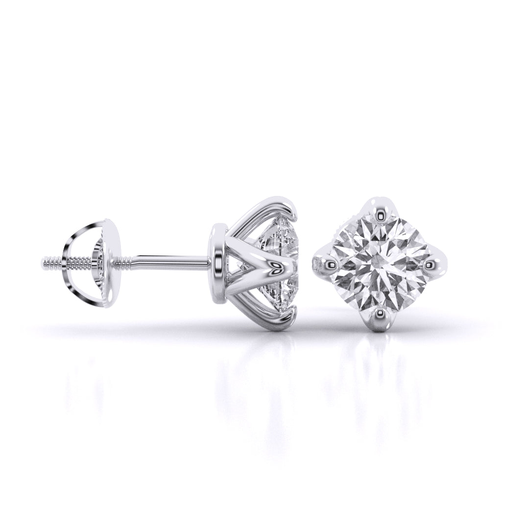 Solitaire Studs Earrings