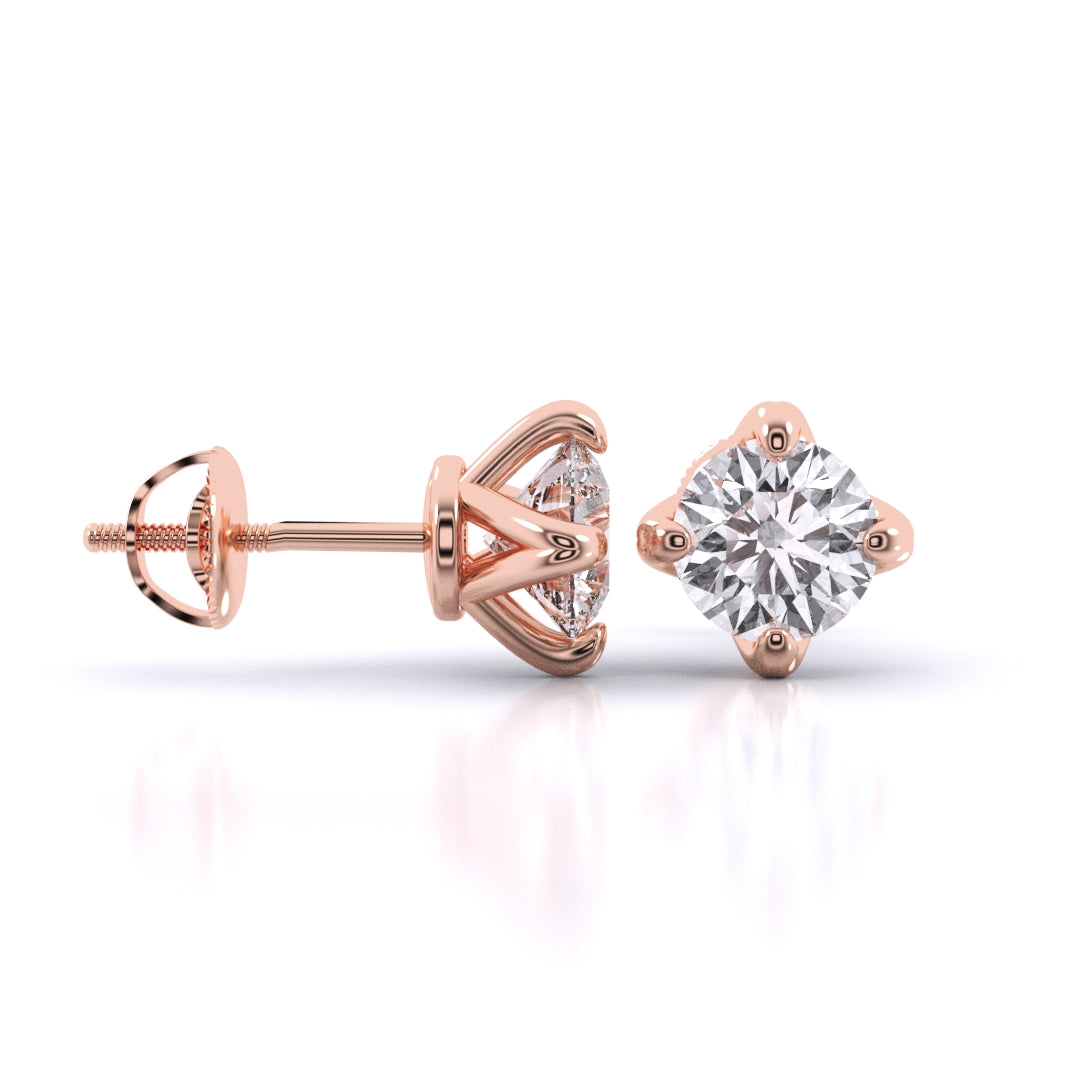 Solitaire Studs Earrings