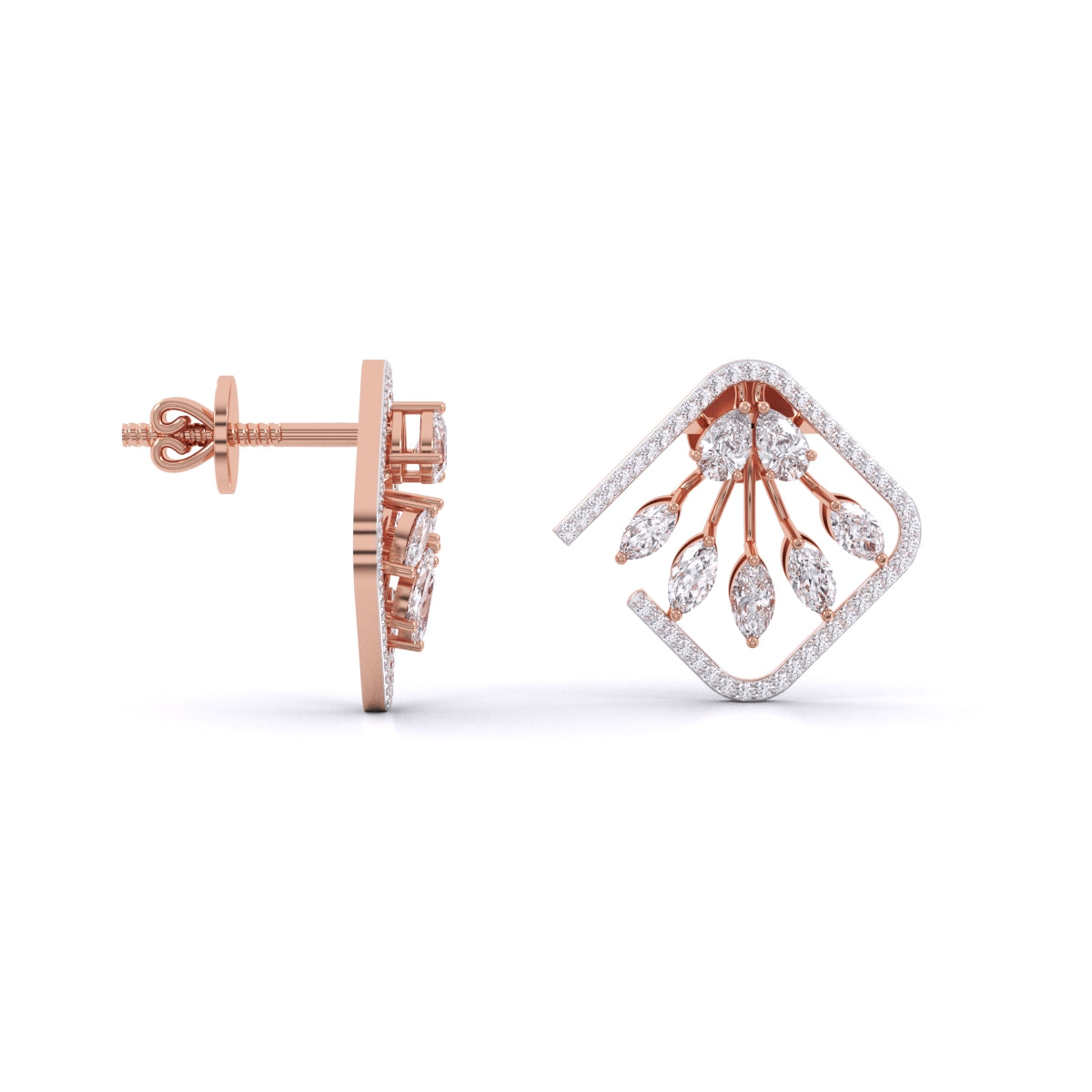 Fancy Diamonds Studs