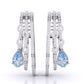 Pear Shape Aquamarine Earrings