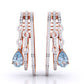 Pear Shape Aquamarine Earrings