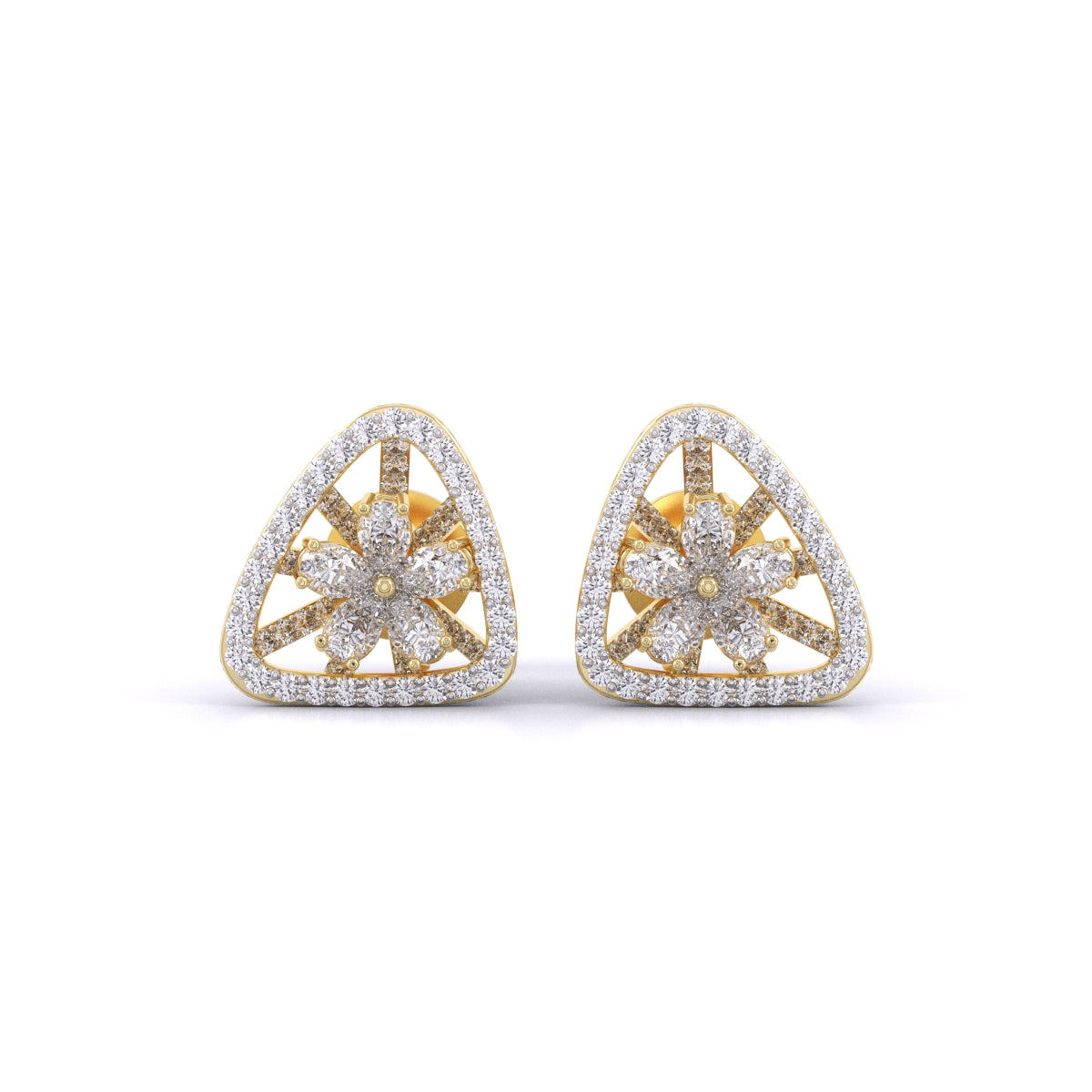 Contemporary Wear Fancy Diamond Earrings