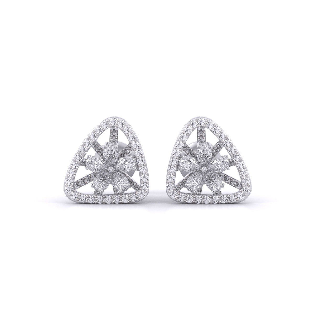 Contemporary Wear Fancy Diamond Earrings