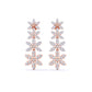 Yellow Gold Tower De Flora Diamond Dangler